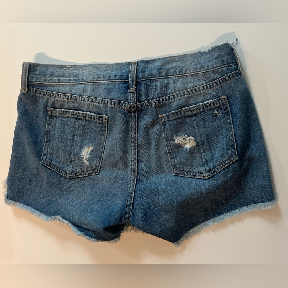 Rag & Bone Jean Shorts Size 27 Womens Distressed Denim Johny - Picture 5 of 5